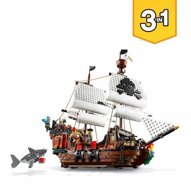 Transporto priemonių žaidimo rinkinys Lego Creator 31109 Pirate Ship 3 viename 1260 Dalys