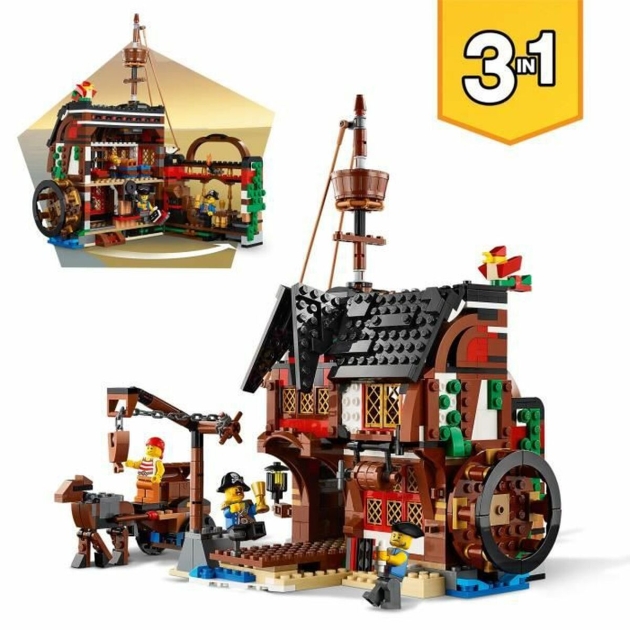 Transporto priemonių žaidimo rinkinys Lego Creator 31109 Pirate Ship 3 viename 1260 Dalys