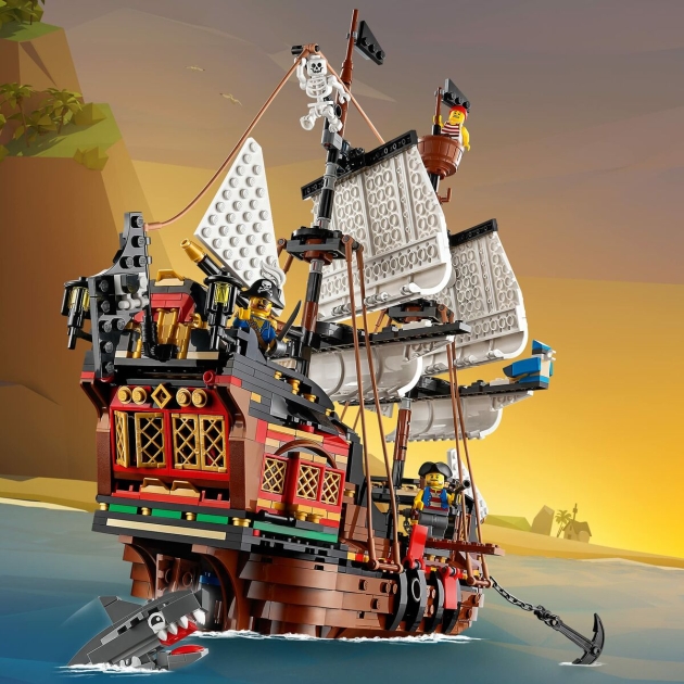 Transporto priemonių žaidimo rinkinys Lego Creator 31109 Pirate Ship 3 viename 1260 Dalys