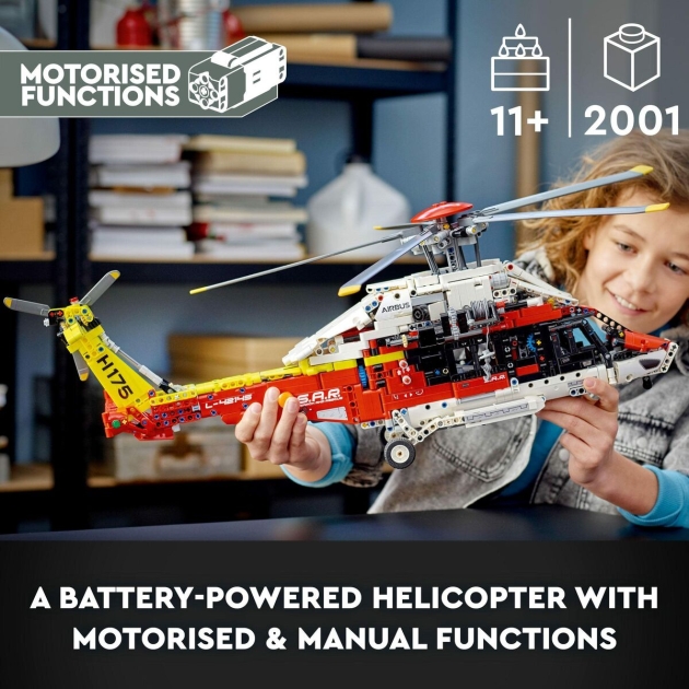 Transporto priemonių žaidimo rinkinys Lego Technic 42145 Airbus H175 Rescue Helicopter 2001 Dalys