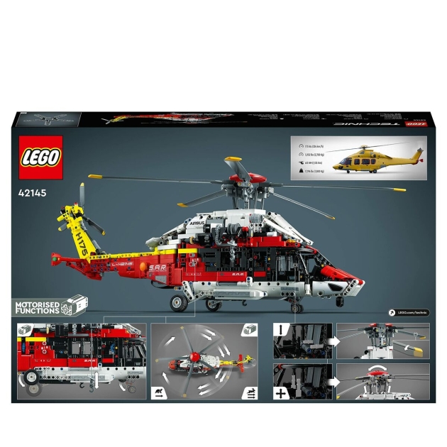 Transporto priemonių žaidimo rinkinys Lego Technic 42145 Airbus H175 Rescue Helicopter 2001 Dalys