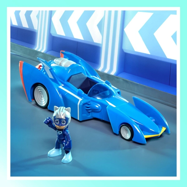 Transporto priemonių žaidimo rinkinys PJ Masks Super Cat Mobile