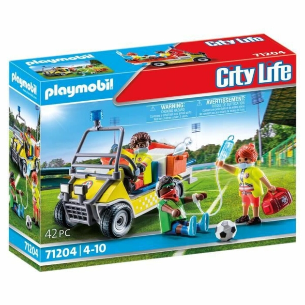 Transporto priemonių žaidimo rinkinys Playmobil 71204 Futbolininkas 42 Dalys