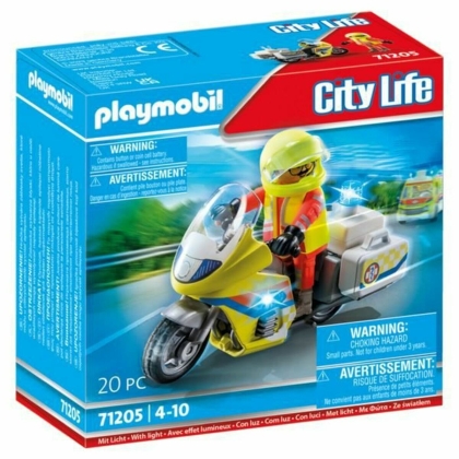 Transporto priemonių žaidimo rinkinys Playmobil 71205 Motociklas 20 Dalys