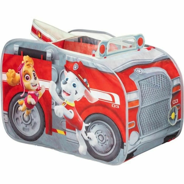 Užmiesčio parduotuvė The Paw Patrol Marcus’ Fire Truck Pop Up Play Tent