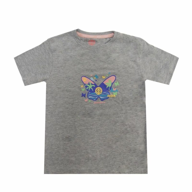 Vaikiška Marškinėliai su trumpomis rankovėmis Rox Butterfly Šviesiai pilka