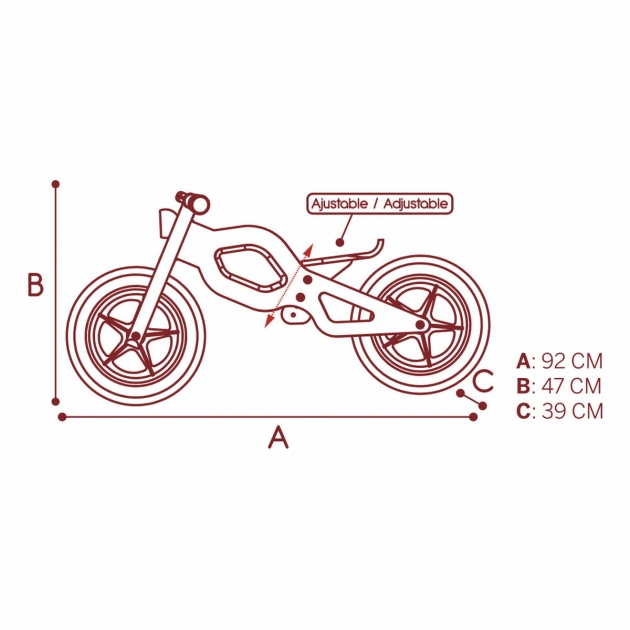 Vaikiškas dviratis Woomax Classic 12″ Be pedalų