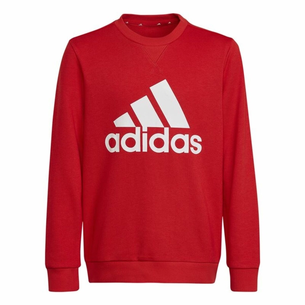 Vaikiškas džemperis be gobtuvo Adidas Essentials Raudona