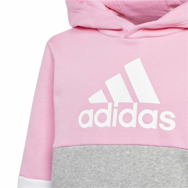 Vaikiškas sportinis kostiumas Adidas Colourblock Rožinė