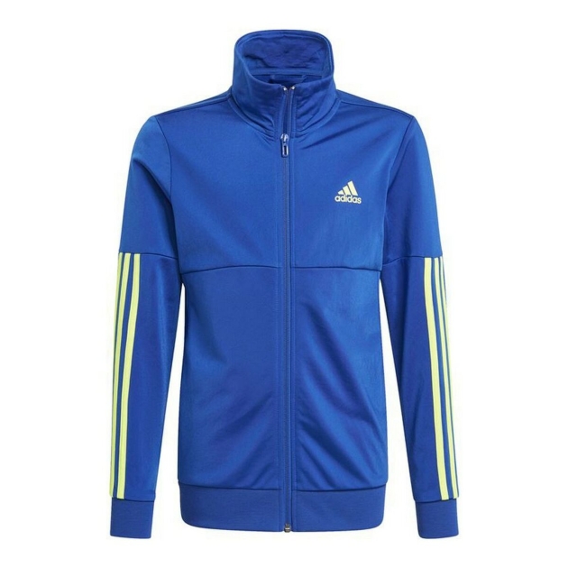 Vaikiškas sportinis kostiumas Adidas Training 3 Bands Mėlyna