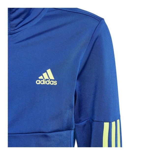 Vaikiškas sportinis kostiumas Adidas Training 3 Bands Mėlyna