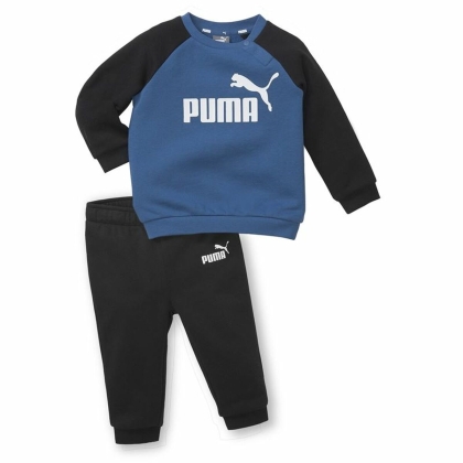 Vaikiškas sportinis kostiumas Puma Minicats Essentials Raglan Juoda Mėlyna