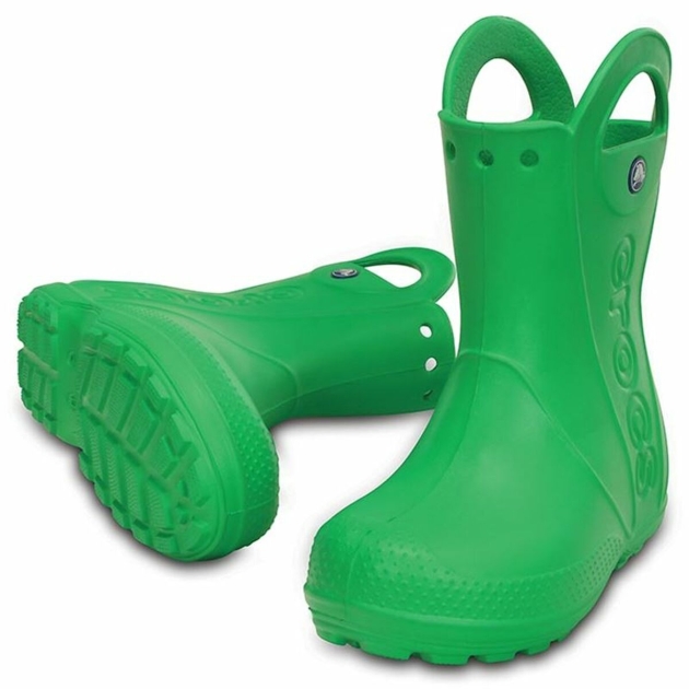 Vaikiški vandens batai Crocs Handle It Rain Žalia