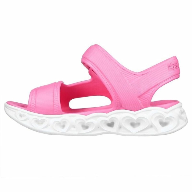 Vaikiškos sandalai Skechers Lighted Molded Top Rožinė