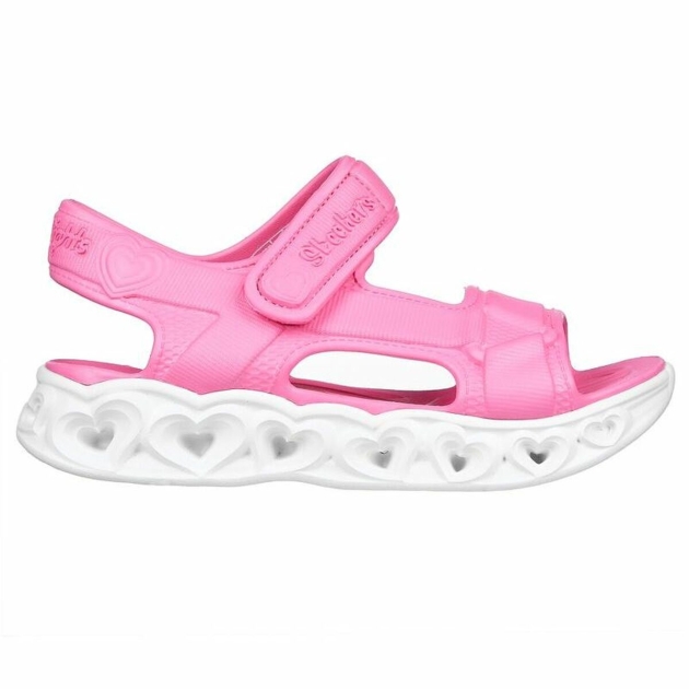 Vaikiškos sandalai Skechers Lighted Molded Top Rožinė