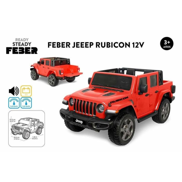 Vaikų elektrinis automobilis Feber Rubicon 12 V Jeep