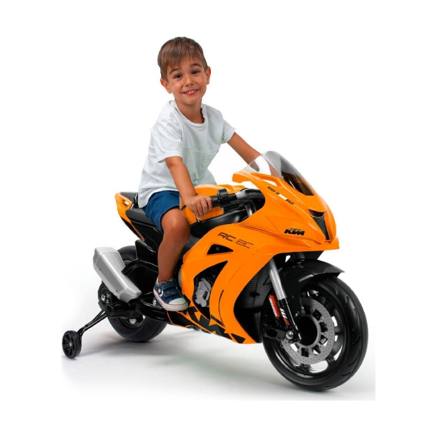 Vaikų elektrinis motoroleris Injusa KTM RC 8C Oranžinė Garsas 12 V