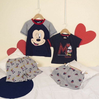 Vasarišką pižamą Mickey Mouse Pilka