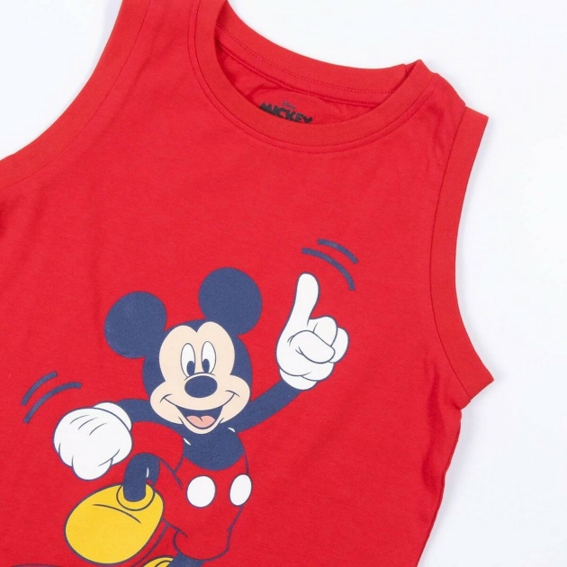 Vasarišką pižamą Mickey Mouse Raudona