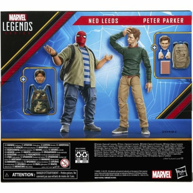 Veiklos rodikliai Hasbro Legends Series Spider Man 60th Anniversary Peter Parker Ned Leeds