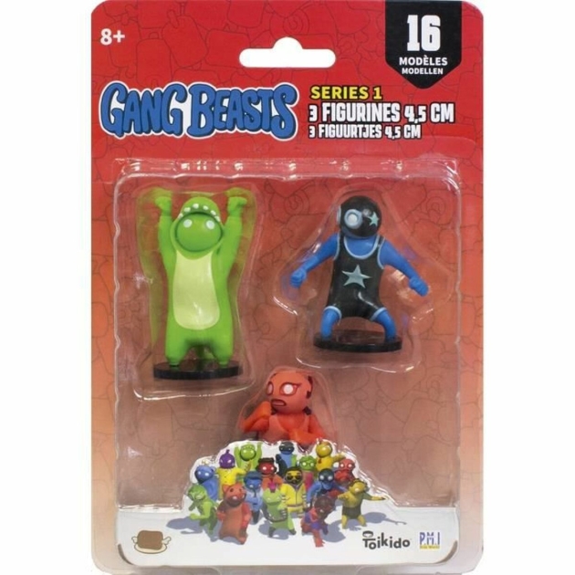 Veiklos rodikliai Lansay Gang Beasts  Lot #1 4,5 cm 3 Dalys