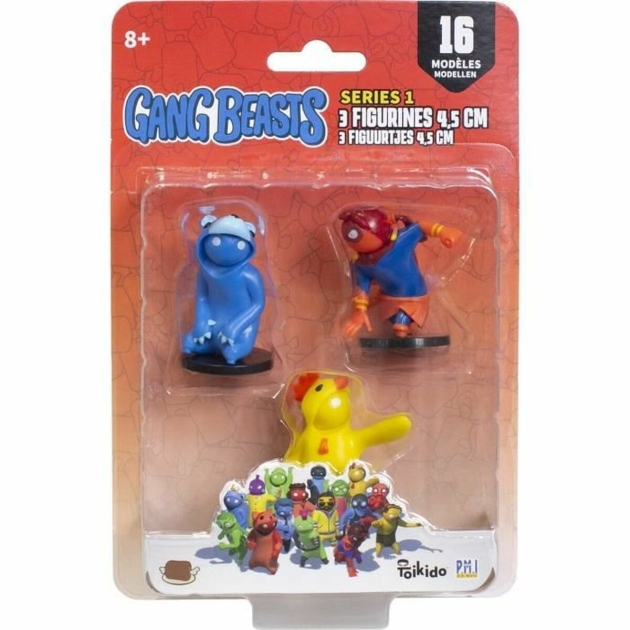 Veiklos rodikliai Lansay Gang Beasts Lot #2 4,5 cm 3 Dalys