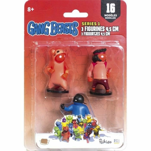 Veiklos rodikliai Lansay Gang Beasts Lot #4 3 Dalys 4,5 cm