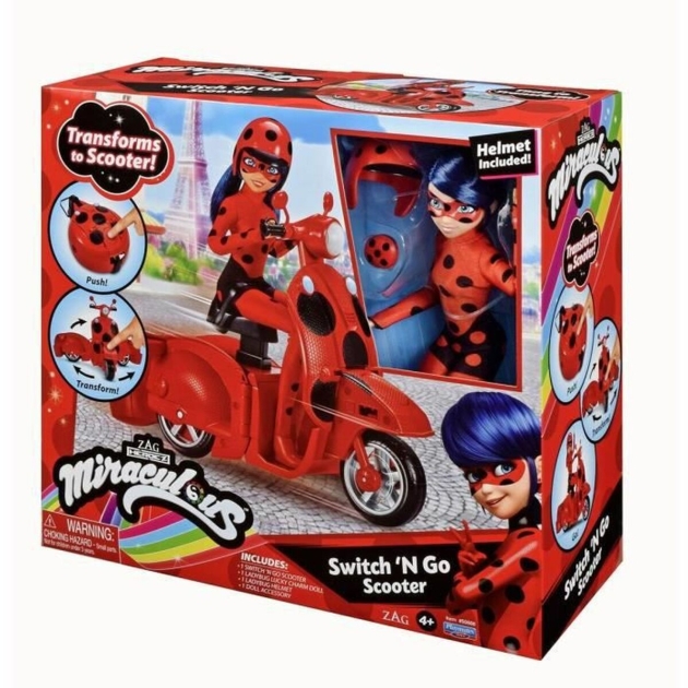 Veiklos rodikliai Miraculous: Tales of Ladybug Cat Noir Motociklas