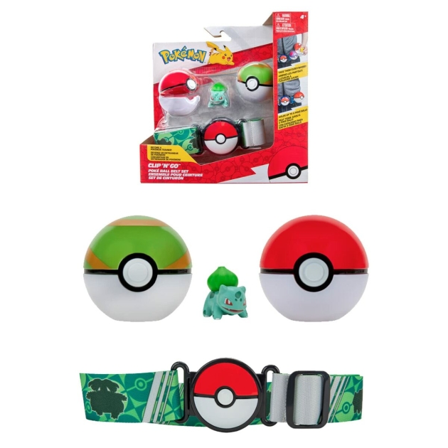 Veiklos rodikliai Pokémon Clip belt ‘N’ Go – Bulbasaur 5 cm