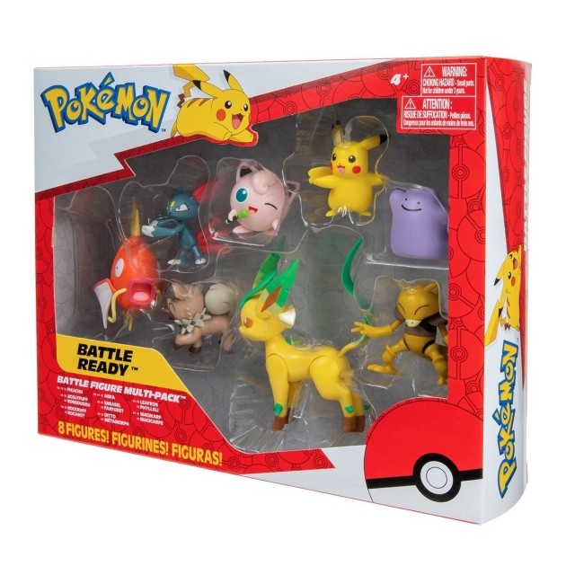 Veiklos rodikliai Pokémon Pikachu, Sneasel, Magikarp, Abra, Rockruff, Ditto, Bayleef Jigglypuff