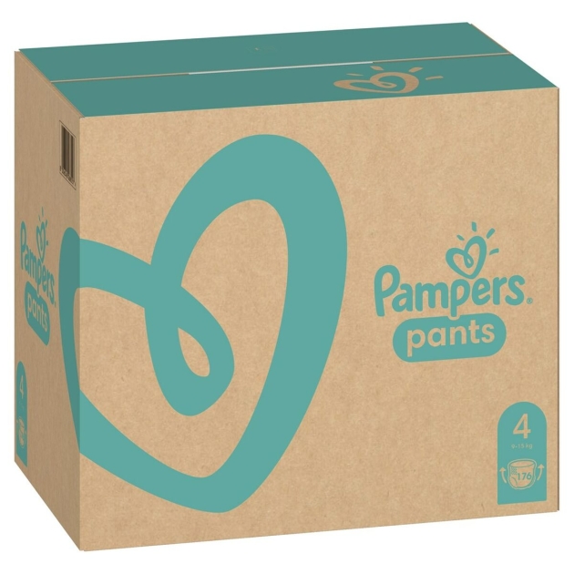 Vienkartinės sauskelnės Pampers 4 (176 Vienetai)