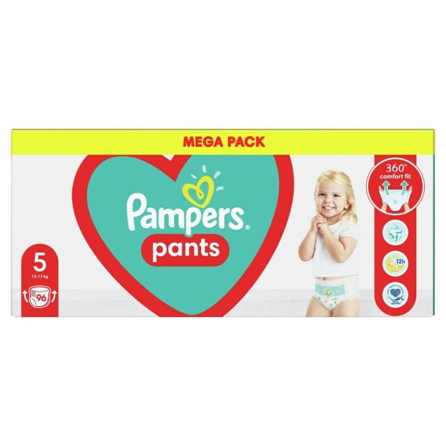 Vienkartinės sauskelnės Pampers 5 (96 vnt.)