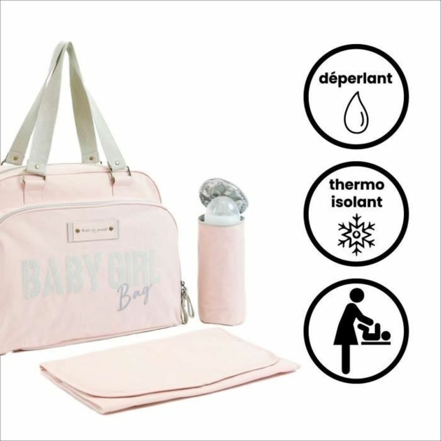 Vystyklų keitimo krepšys Baby on Board Simply Babybag Rožinė