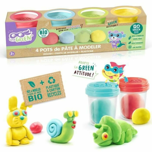 Žaidimas iš plastilino Canal Toys Organic Modeling Clay 4 vnt.