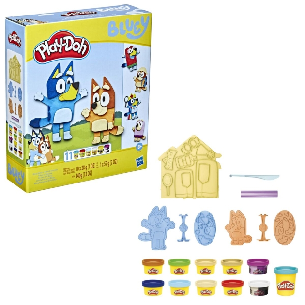 Žaidimas iš plastilino Hasbro Bluey 11 Spalvos Spalvotas