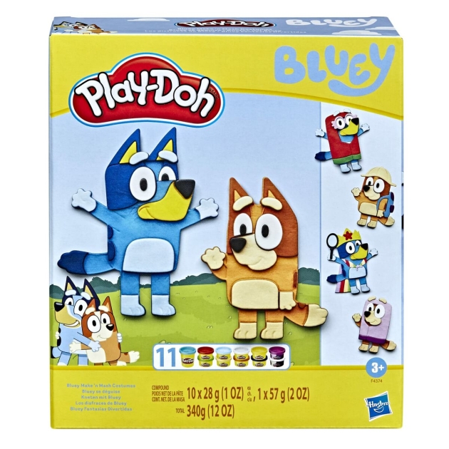 Žaidimas iš plastilino Hasbro Bluey 11 Spalvos Spalvotas