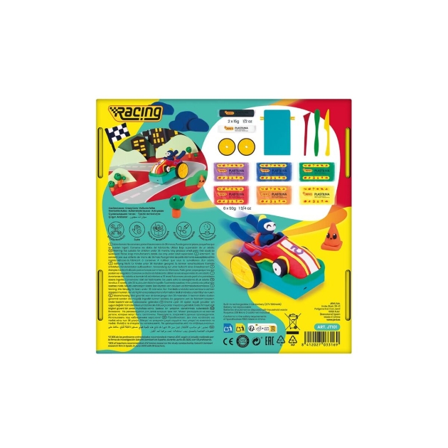 Žaidimas iš plastilino Jovi Crazy Cars Racing Spalvotas (1 Dalys)