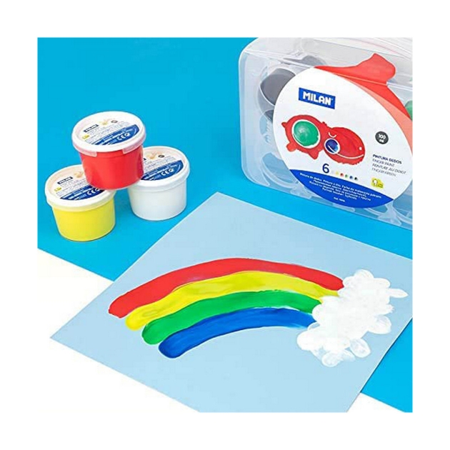 Žaidimas iš plastilino Milan Soft dough 913510B Geltona Mėlyna Spalvotas 85 g Daržovė (10 vnt.)