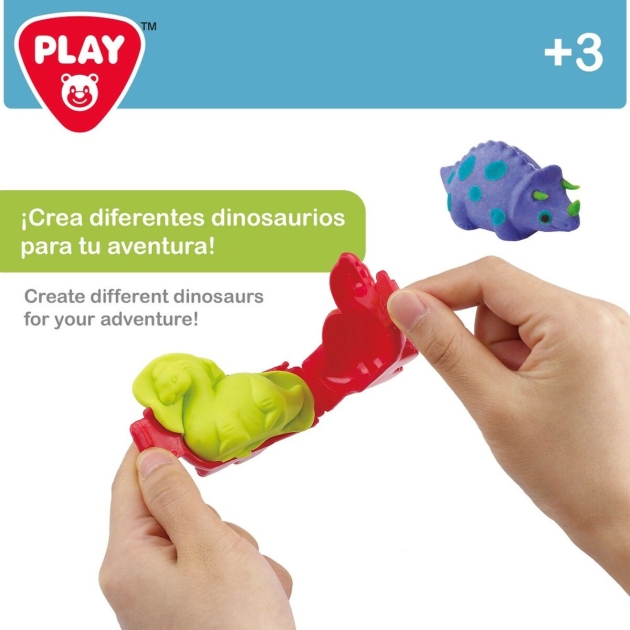 Žaidimas iš plastilino PlayGo Dinozaurai (6 vnt.)