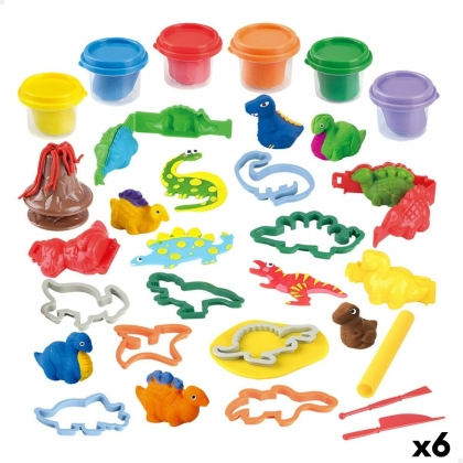 Žaidimas iš plastilino PlayGo Dinozaurai (6 vnt.)