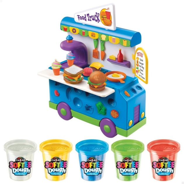 Žaidimas iš plastilino Softee Food Truck (3 vnt.)