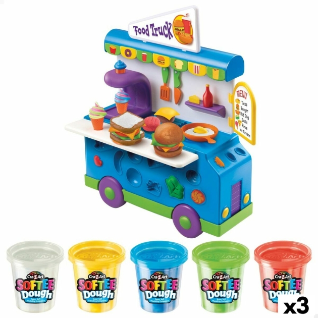 Žaidimas iš plastilino Softee Food Truck (3 vnt.)