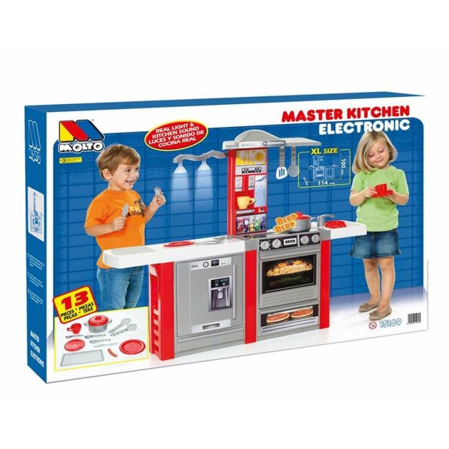 Žaislinė virtuvė Moltó Master Kitchen Electronic 13 Dalys