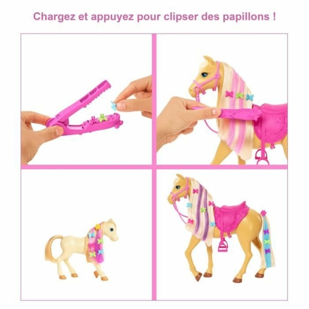 Žaislų rinkinys Barbie Toilettage des Chevaux Plastmasinis