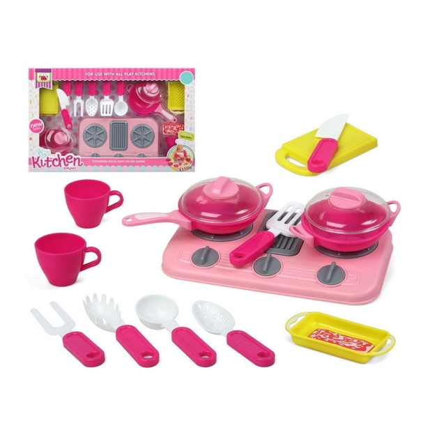 Vaikiškas indų rinkinys Kitchen playset Rožinė (56 x 35 cm)