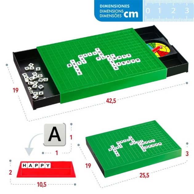 žodžių žaidimas Colorbaby 25,5 x 3 x 19 cm (6 vnt.)