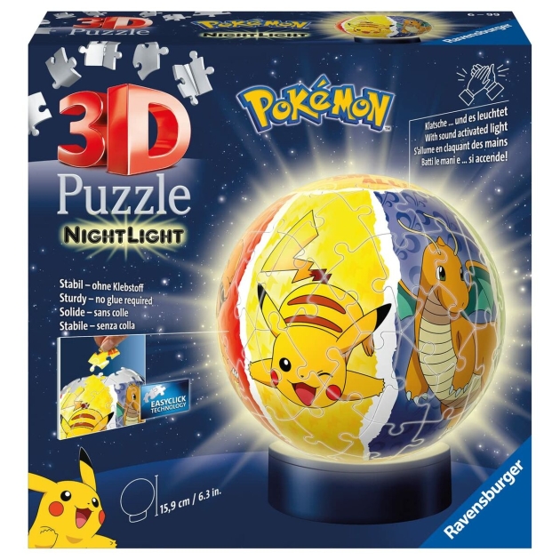 3D Puzlė Pokémon Naktinis apšvietimas 72 Dalys