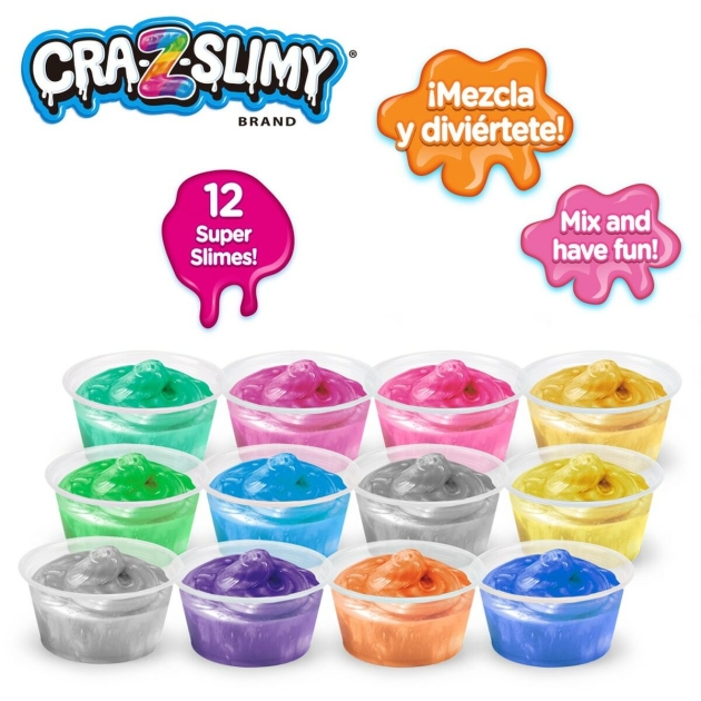 Žaidimas iš plastilino Cra Z Art Slimy Blendz (4 vnt.) Slime