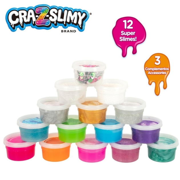 Žaidimas iš plastilino Cra Z Art Slimy Blendz (4 vnt.) Slime