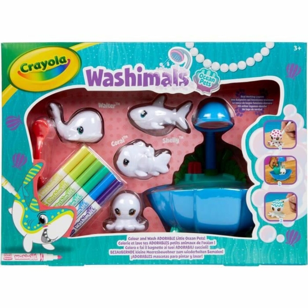 Playset Crayola Washimals Ocean Pets